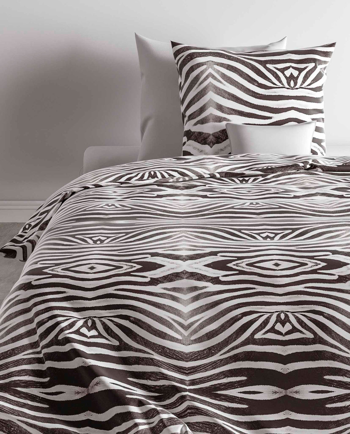 Zohome Dekbedovertrek Hugo Black/White - 100% Katoen