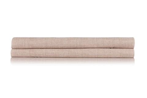 Zohome Topper Hoeslaken Lino Sandy Beige - 100% Katoen
