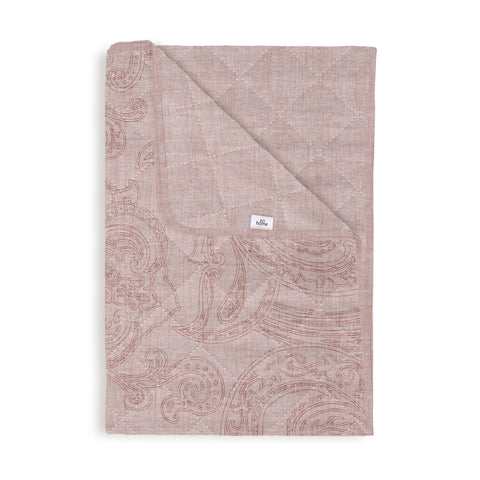 Zohome Sprei Paisley di Lino Shell Nude - 100% Polyester