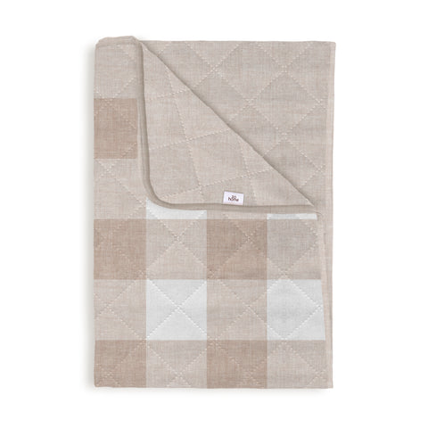 Zohome Bedsprei Quattro di Lino Sandy Beige - 100% Polyester
