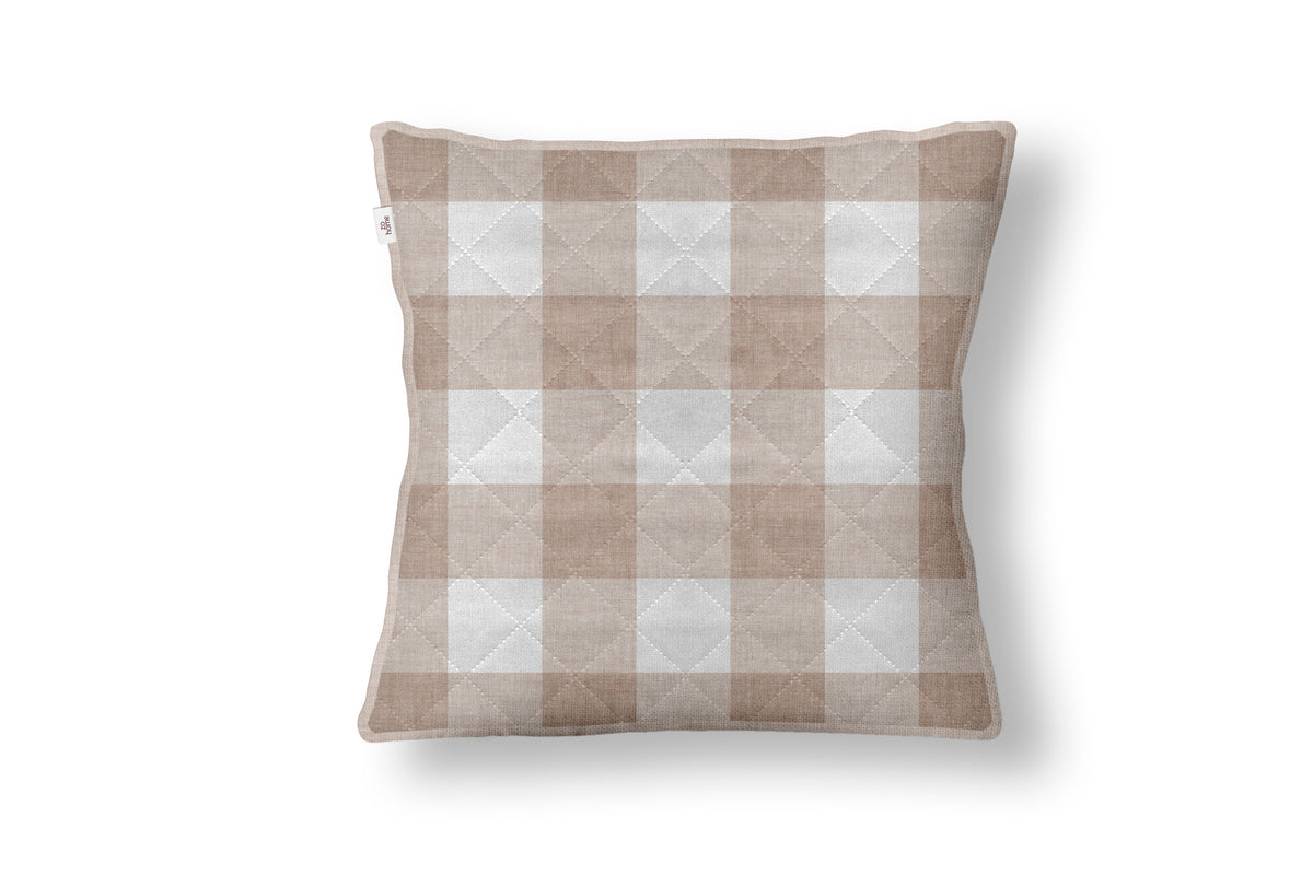 Zohome Sierkussen Quattro di Lino Sandy Beige - 100% Polyester