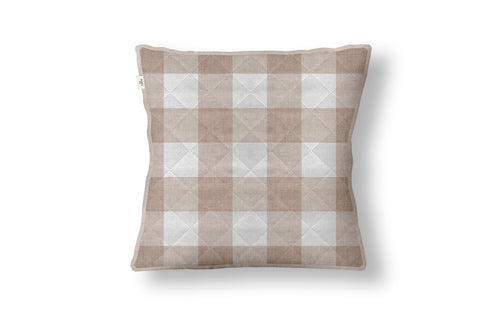 Zohome Sierkussen Quattro di Lino Sandy Beige - 100% Polyester