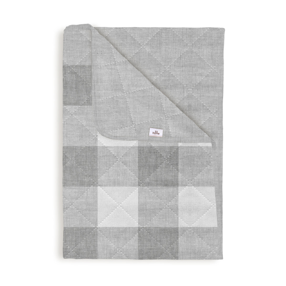 Zohome Bedsprei Quattro di Lino Dove Grey - 100% Polyester