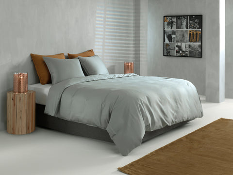 Zohome Dekbedovertrek Satinado Iron Grey - 100% Katoen-Satijn