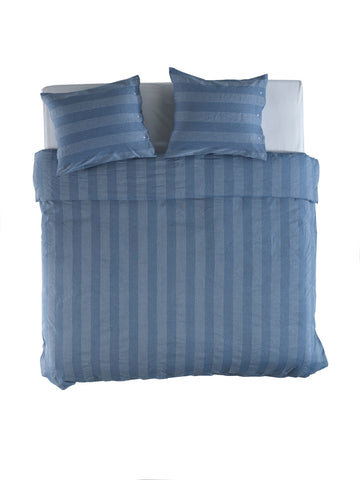 Yellow Dekbedovertrek Arrezo Sky Blue - 100% Katoen