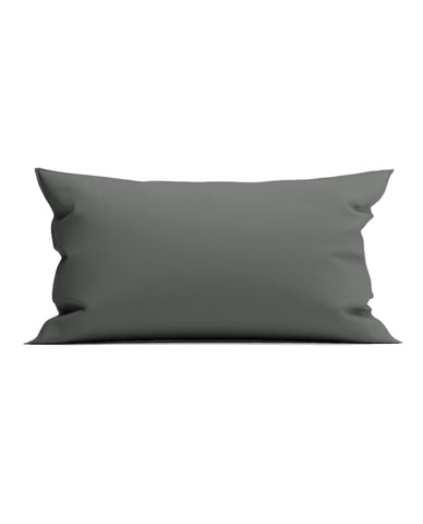 Yellow Kussensloop Suite Mumbai Beluga Grey - 100% Katoen-Perkal