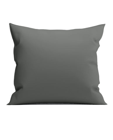 Yellow Kussensloop Suite Mumbai Beluga Grey - 100% Katoen-Perkal