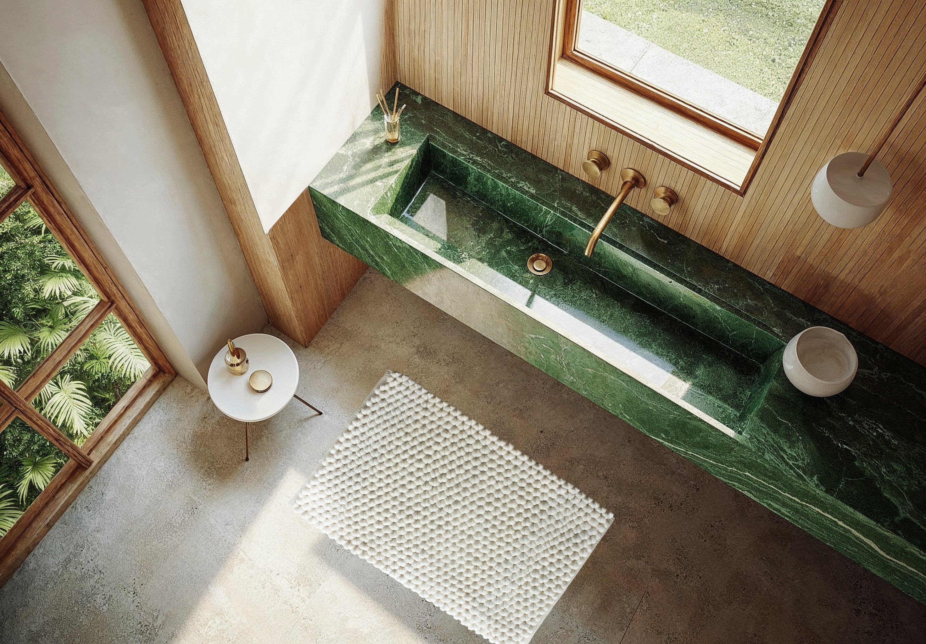 Heckettlane Badmat Antislip Lusso - Off-white - 60x60 - Wasbaar