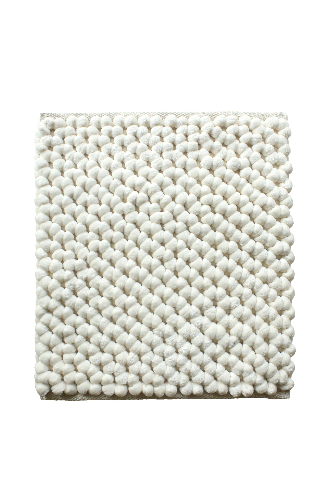 Heckettlane Badmat Antislip Lusso - Off-white - 60x60 - Wasbaar