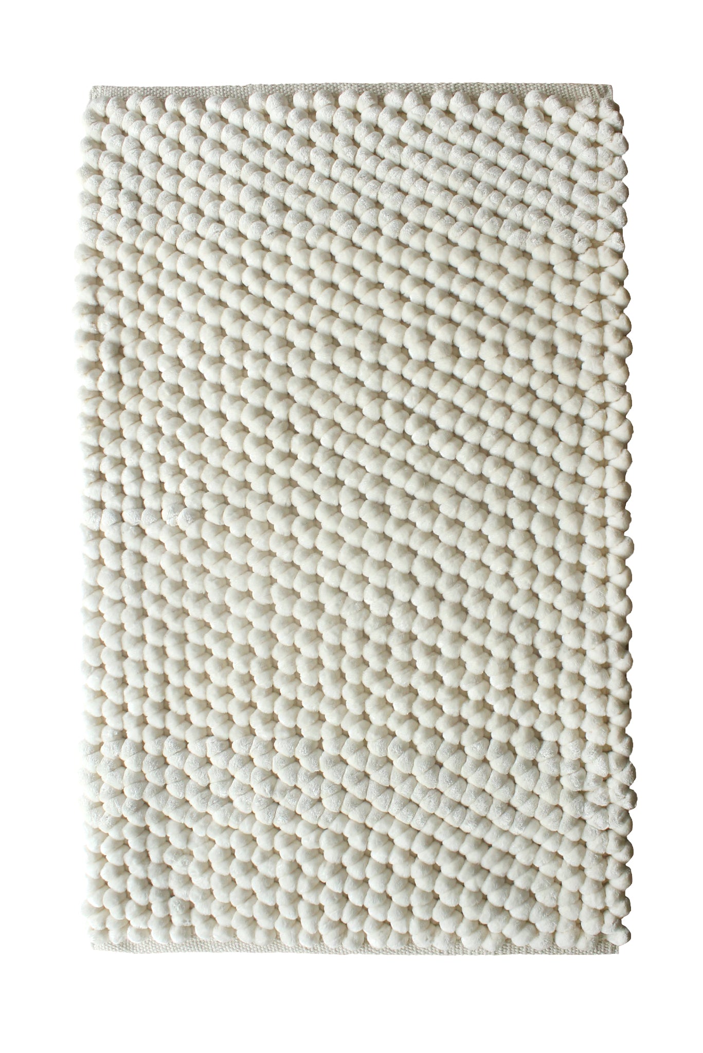 Heckettlane Badmat Antislip Lusso - Off-white - 70x120 - Wasbaar