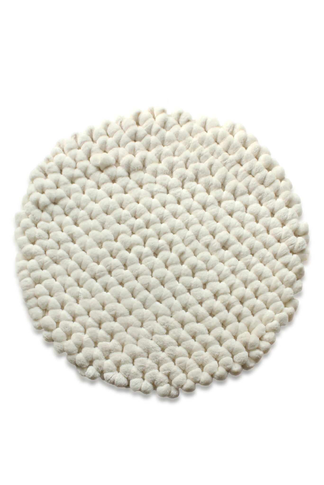 Heckettlane Badmat Antislip Lusso - Off-white - Ø60 cm - Wasbaar