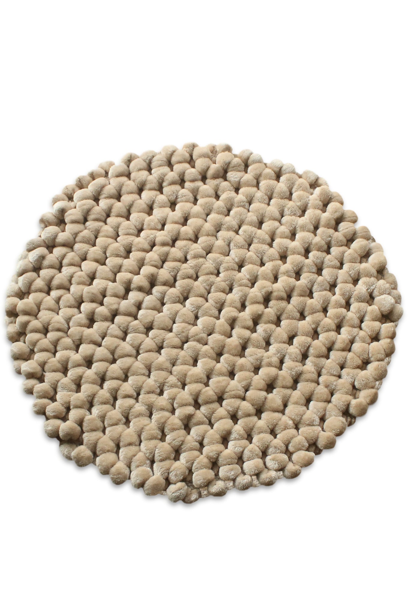 Heckettlane Badmat Antislip Lusso - Forest Sand - Ø60 cm - Wasbaar