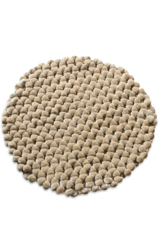 Heckettlane Badmat Antislip Lusso - Forest Sand - Ø60 cm - Wasbaar