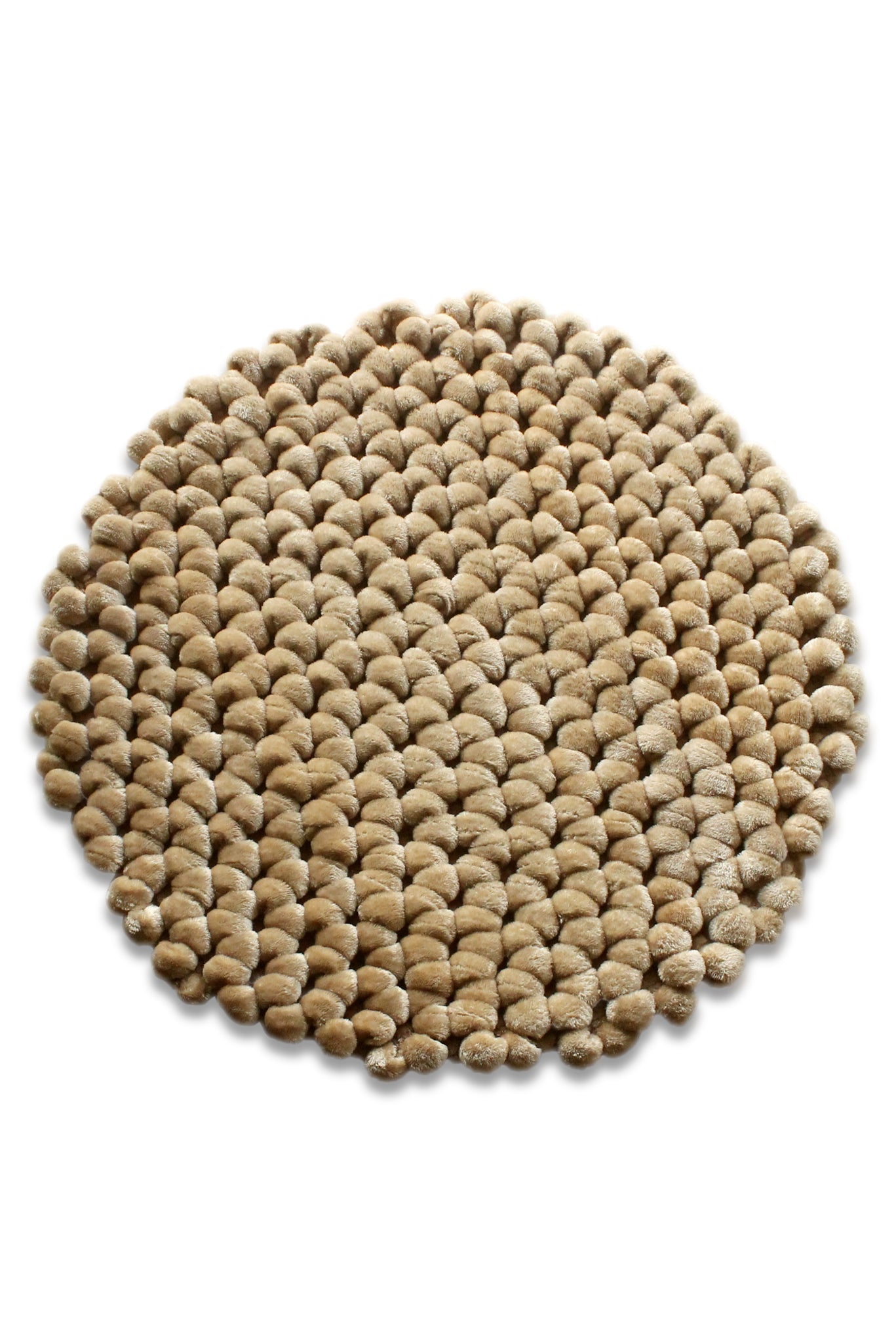 Heckettlane Badmat Antislip Lusso - Real Taupe - Ø60 cm - Wasbaar