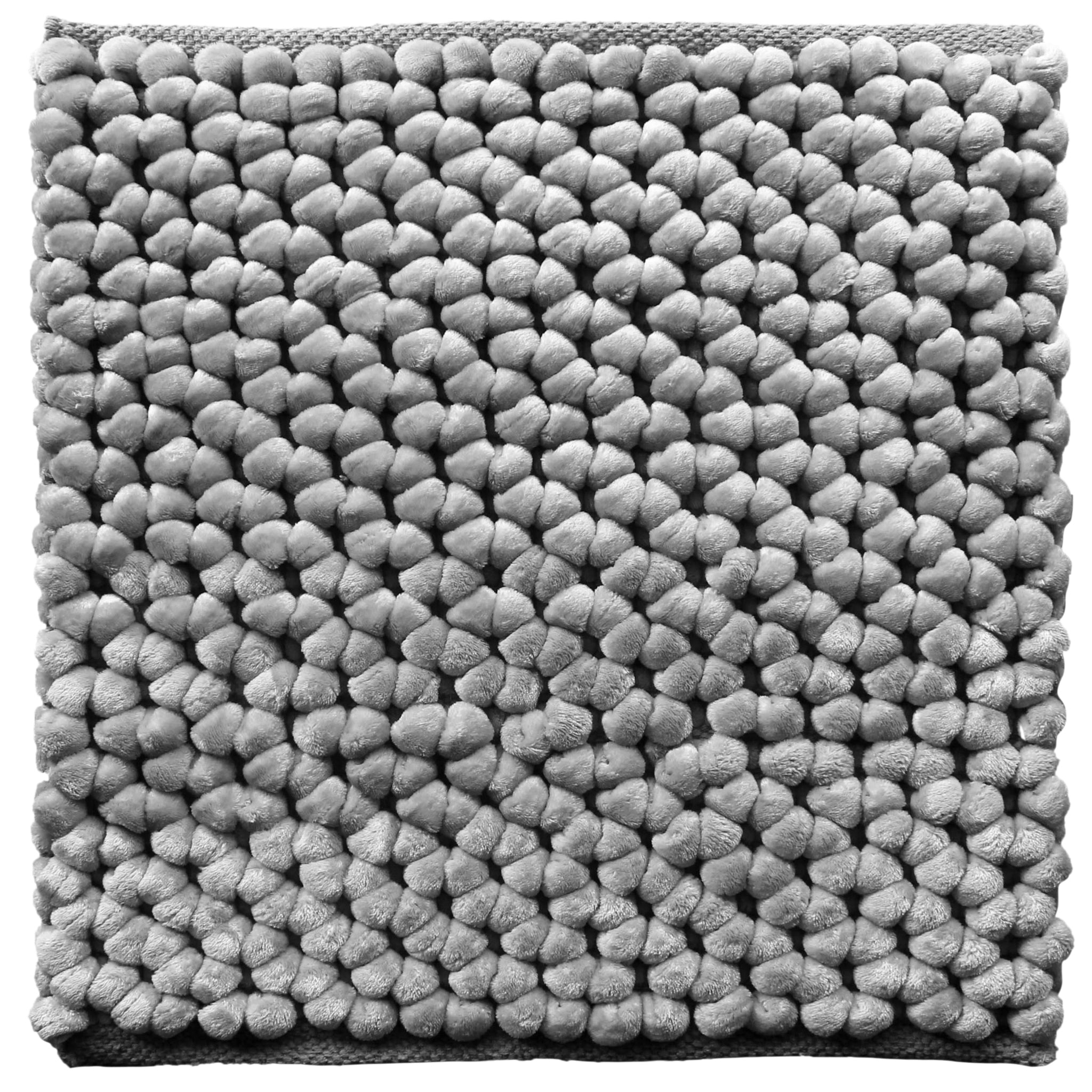 Heckettlane Badmat Antislip Lusso - Ash Grey - 60x60 - Wasbaar