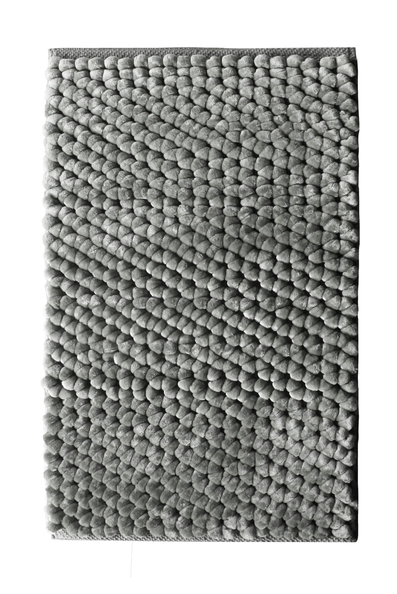 Heckettlane Badmat Antislip Lusso - Ash Grey - 60x100 - Wasbaar