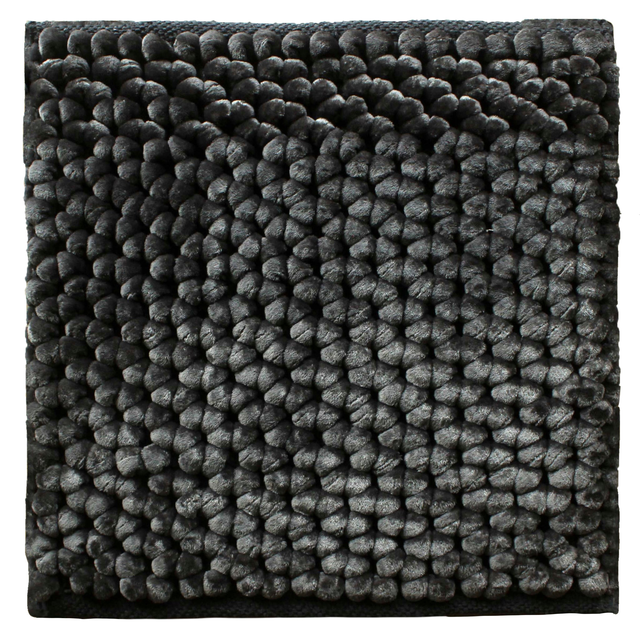 Heckettlane Badmat Antislip Lusso - Classic Anthracite - 60x60 - Wasbaar