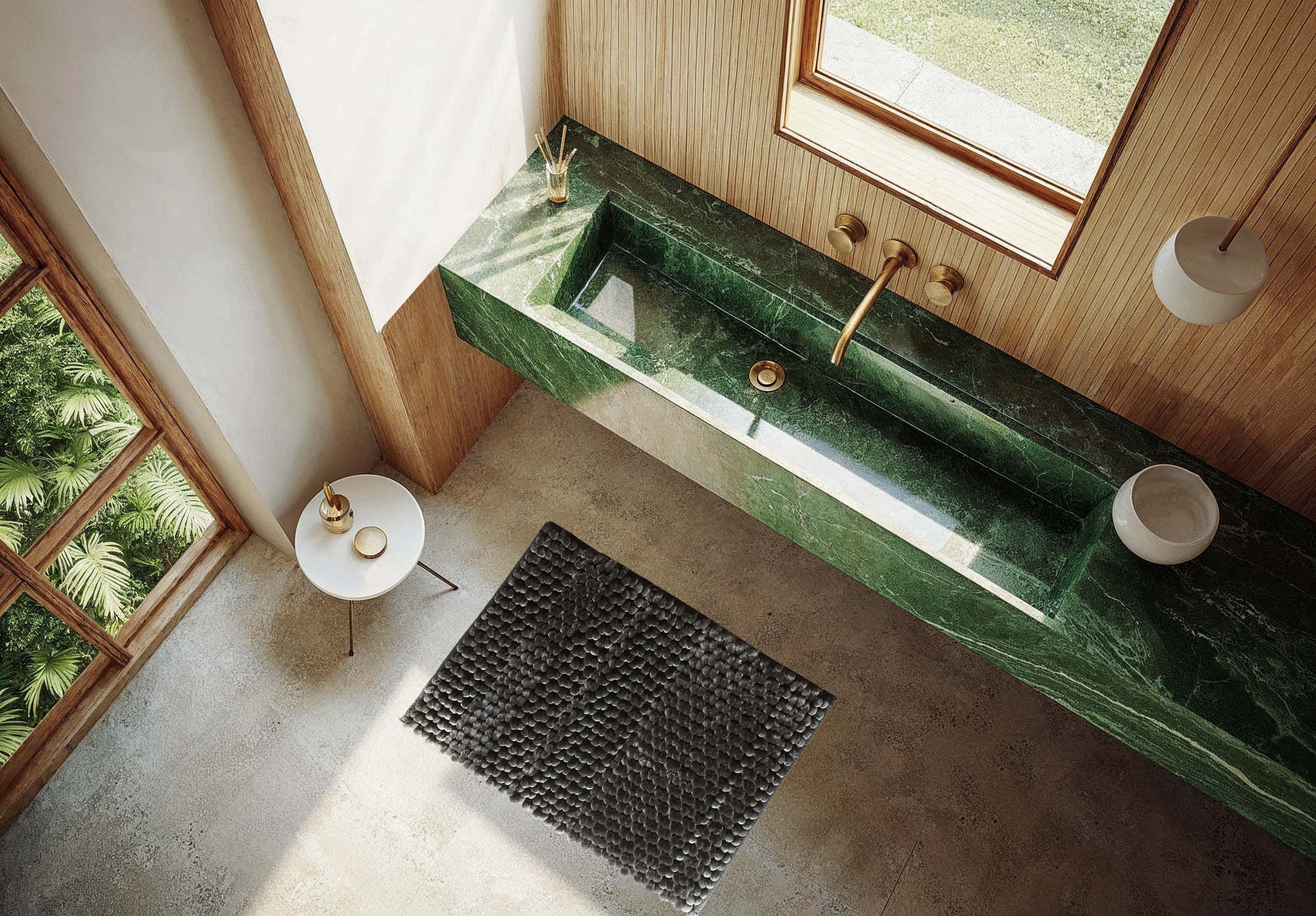 Heckettlane Badmat Antislip Lusso - Classic Anthracite - 60x100 - Wasbaar