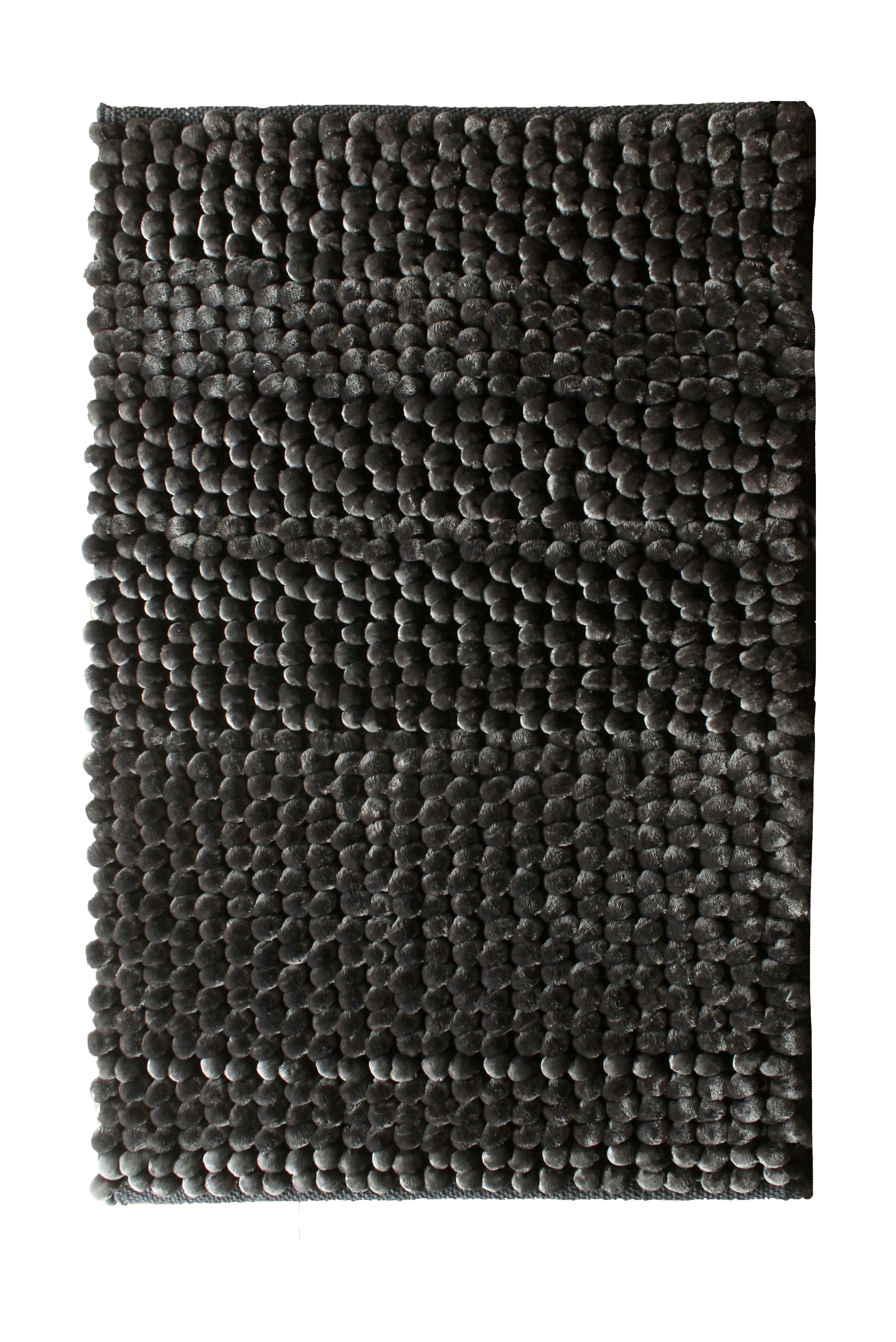 Heckettlane Badmat Antislip Lusso - Classic Anthracite - 70x120 - Wasbaar