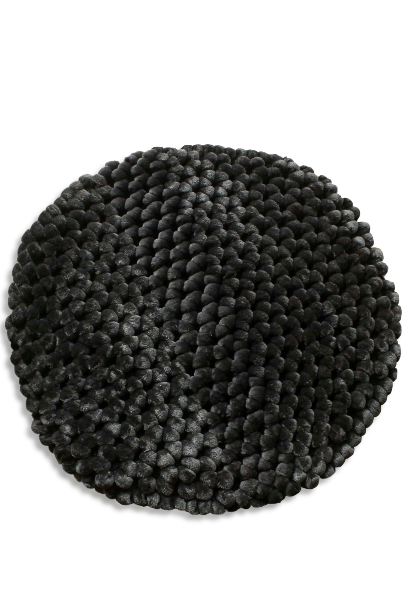 Heckettlane Badmat Antislip Lusso - Classic Anthracite - Ø60 cm - Wasbaar