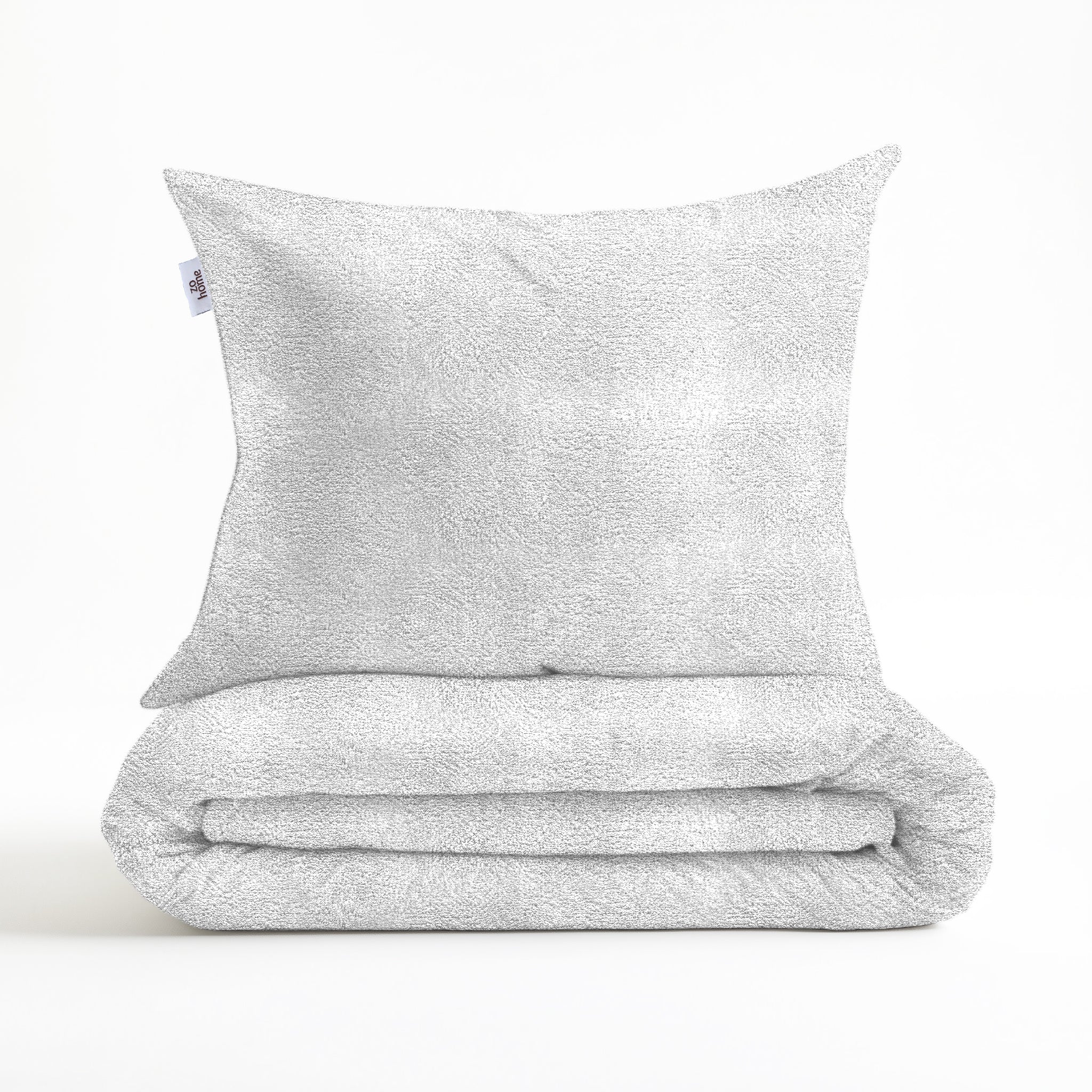 Zohome Dekbedovertrek Pile di Flanella White - 100% Microvezel - 200x200-220 cm