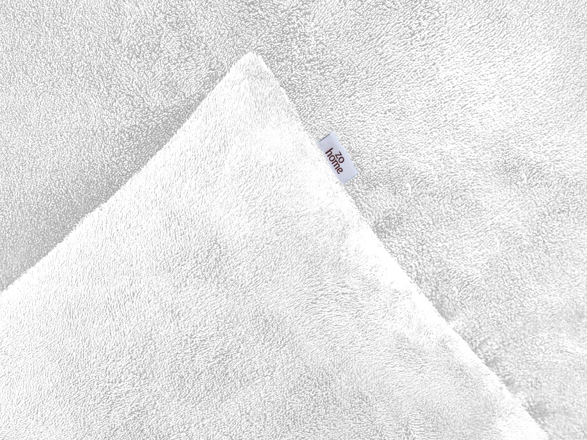 Zohome Dekbedovertrek Pile di Flanella White - 100% Microvezel - 240x200-220 cm
