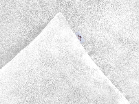Zohome Dekbedovertrek Pile di Flanella White - 100% Microvezel - 240x200-220 cm