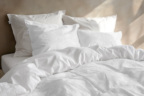 Zohome Dekbedovertrek Pile di Flanella White - 100% Microvezel - 240x200-220 cm