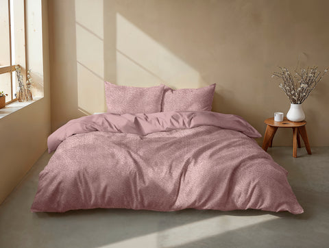 Zohome Dekbedovertrek Pile di Flanella Shady Pink - 100% Microvezel - 140x200 cm