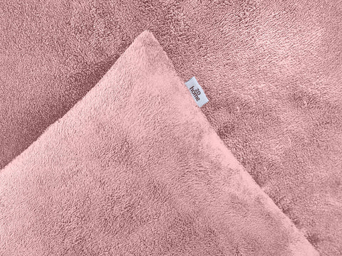 Zohome Dekbedovertrek Pile di Flanella Shady Pink - 100% Microvezel - 200x200-220 cm