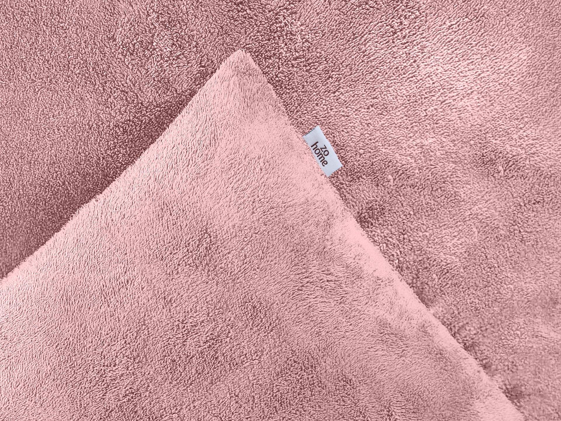 Zohome Dekbedovertrek Pile di Flanella Shady Pink - 100% Microvezel - 240x200-220 cm
