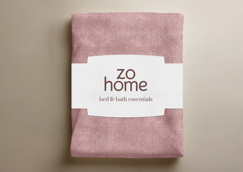 Zohome Dekbedovertrek Pile di Flanella Shady Pink - 100% Microvezel - 240x200-220 cm