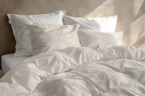 Zohome Dekbedovertrek Pile di Flanella Off-White - 100% Microvezel - 140x200 cm