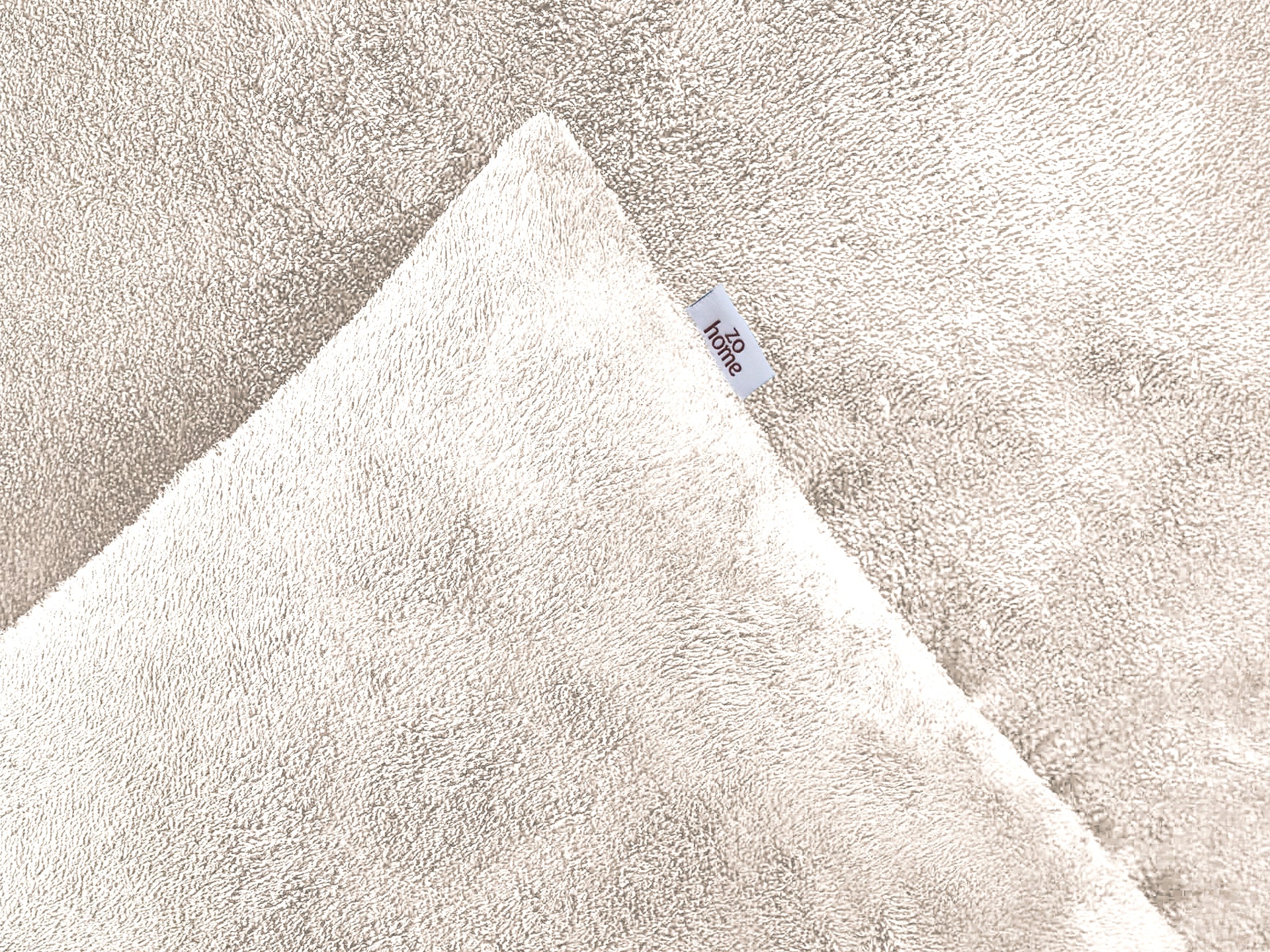 Zohome Dekbedovertrek Pile di Flanella Off-White - 100% Microvezel - 200x200-220 cm