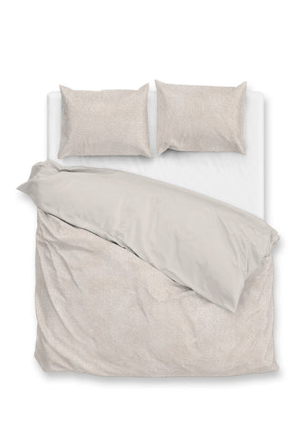 Zohome Dekbedovertrek Pile di Flanella Off-White - 100% Microvezel - 240x200-220 cm