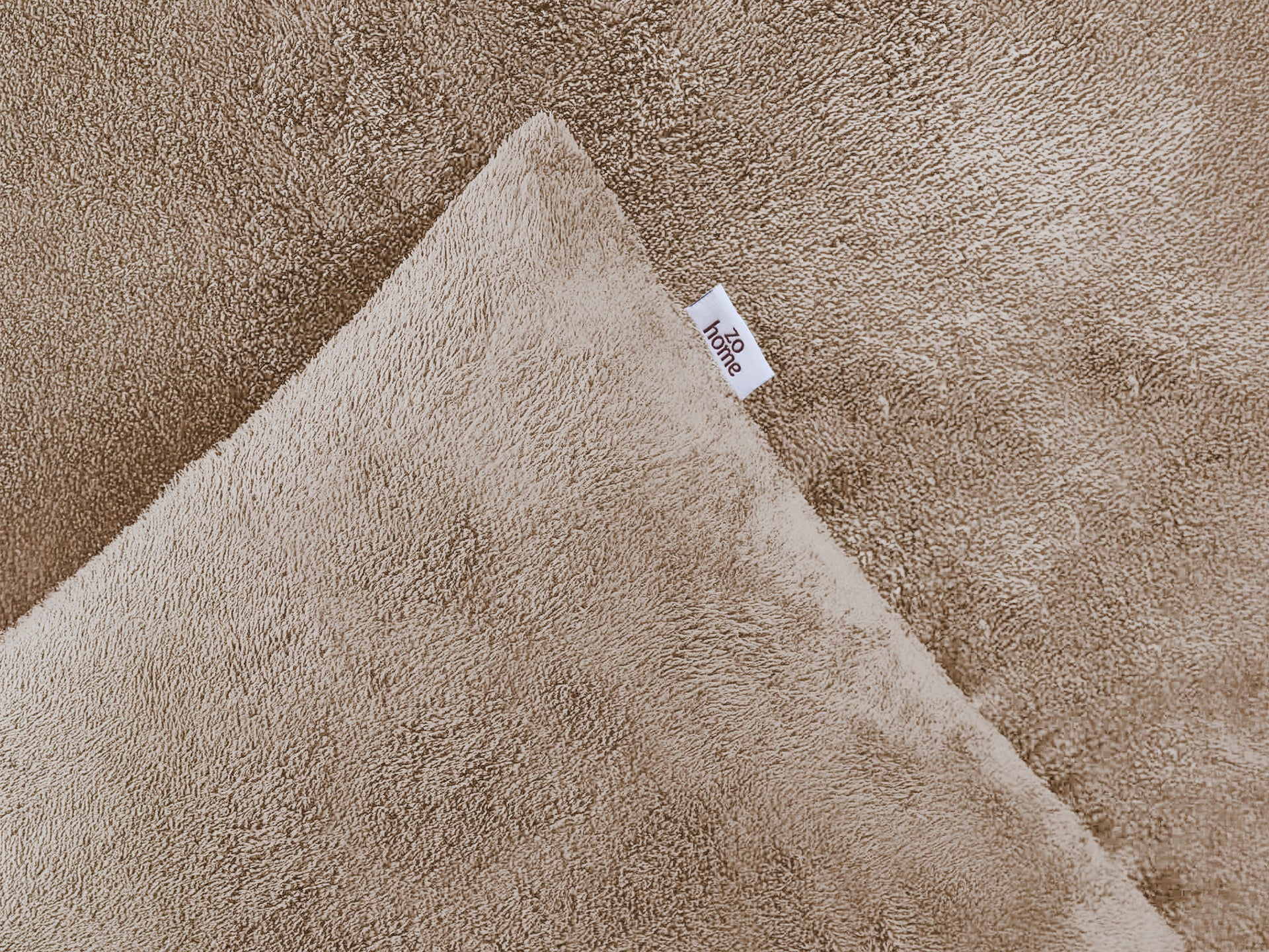 Zohome Dekbedovertrek Pile di Flanella Forest Sand - 100% Microvezel - 140x200 cm