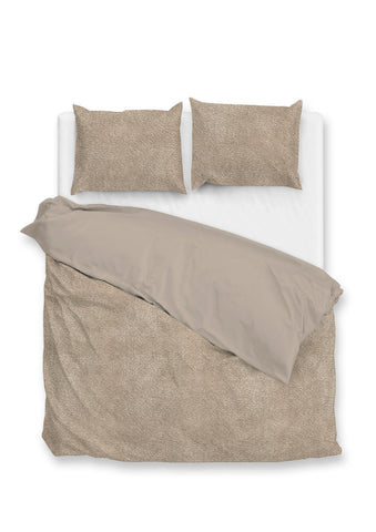Zohome Dekbedovertrek Pile di Flanella Forest Sand - 100% Microvezel - 200x200-220 cm