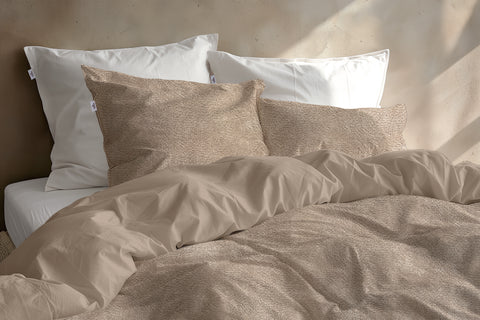 Zohome Dekbedovertrek Pile di Flanella Forest Sand - 100% Microvezel - 200x200-220 cm
