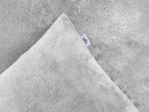 Zohome Dekbedovertrek Pile di Flanella Dove Grey - 100% Microvezel - 140x200 cm