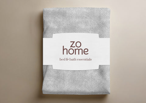 Zohome Dekbedovertrek Pile di Flanella Dove Grey - 100% Microvezel - 240x200-220 cm