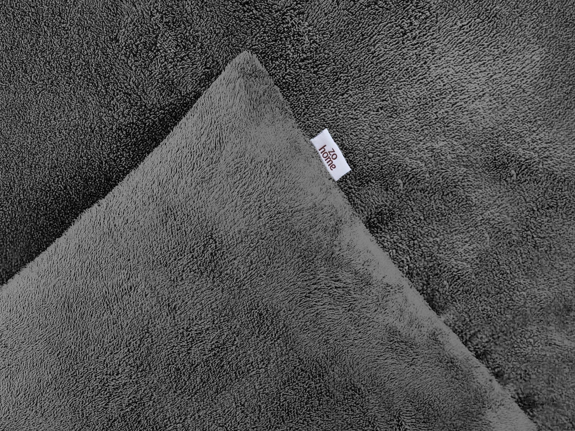 Zohome Dekbedovertrek Pile di Flanella Classic Antracite - 100% Microvezel - 140x200 cm