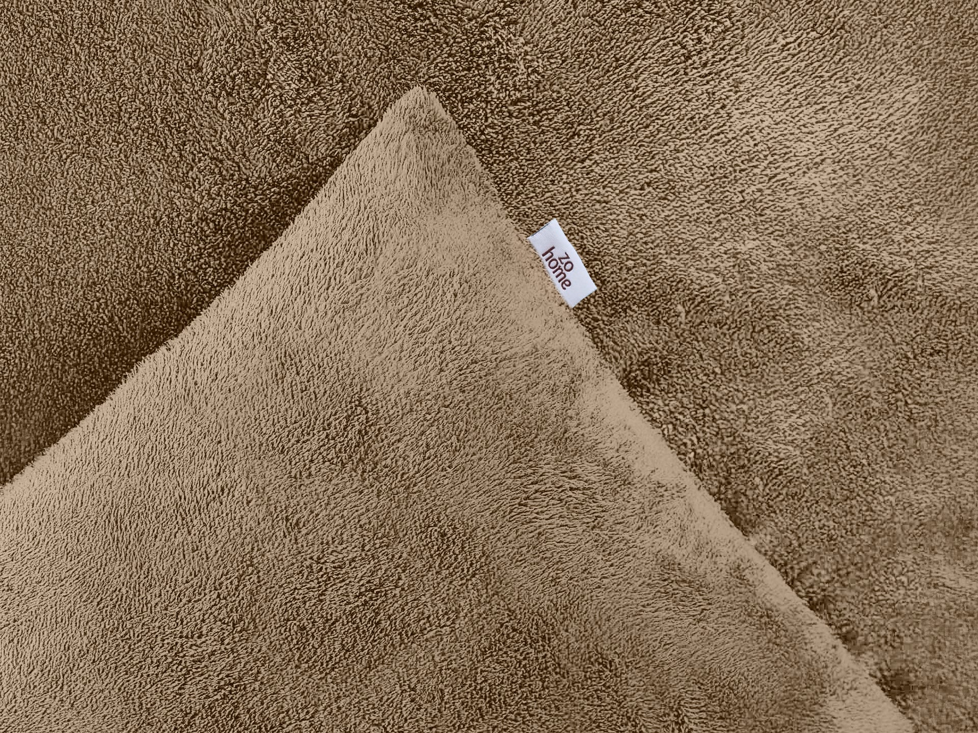 Zohome Dekbedovertrek Pile di Flanella Real Taupe - 100% Microvezel - 140x200 cm