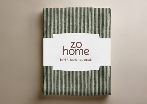 Zohome Dekbedovertrek Pile di Ribcord Army Green - 100% Microvezel - sfeer/detail 4