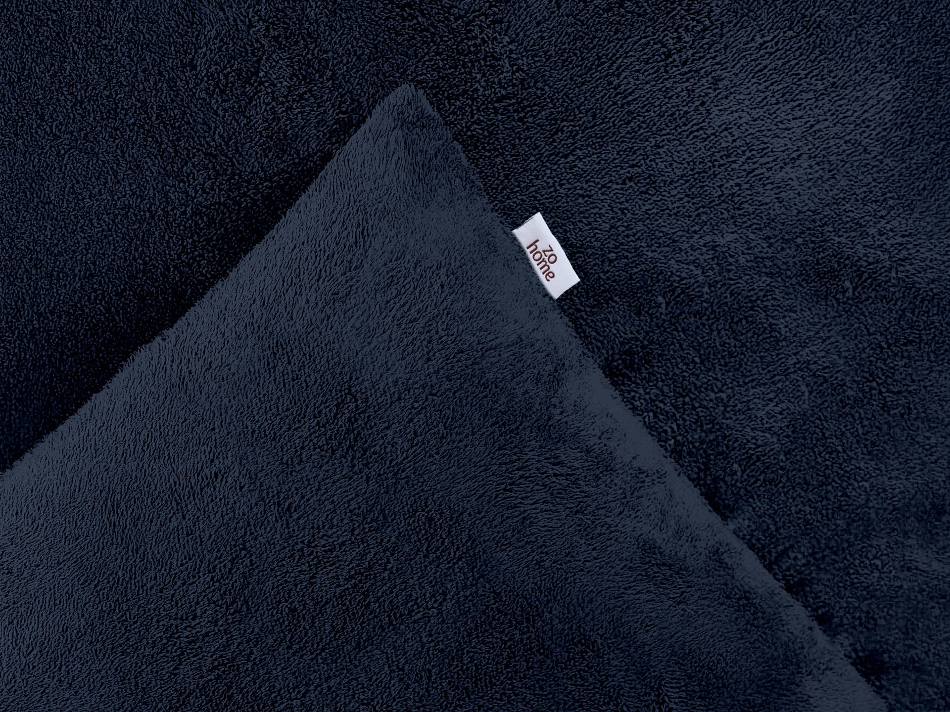 Zohome Dekbedovertrek Pile di Flanella Navy Blue - 100% Microvezel - 140x200 cm
