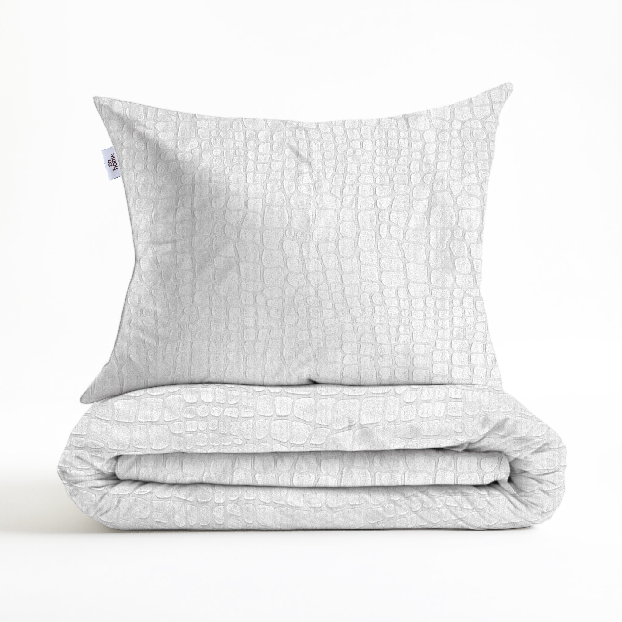 Zohome Dekbedovertrek Coccodrillo White - 100% Microvezel - 140x200 cm