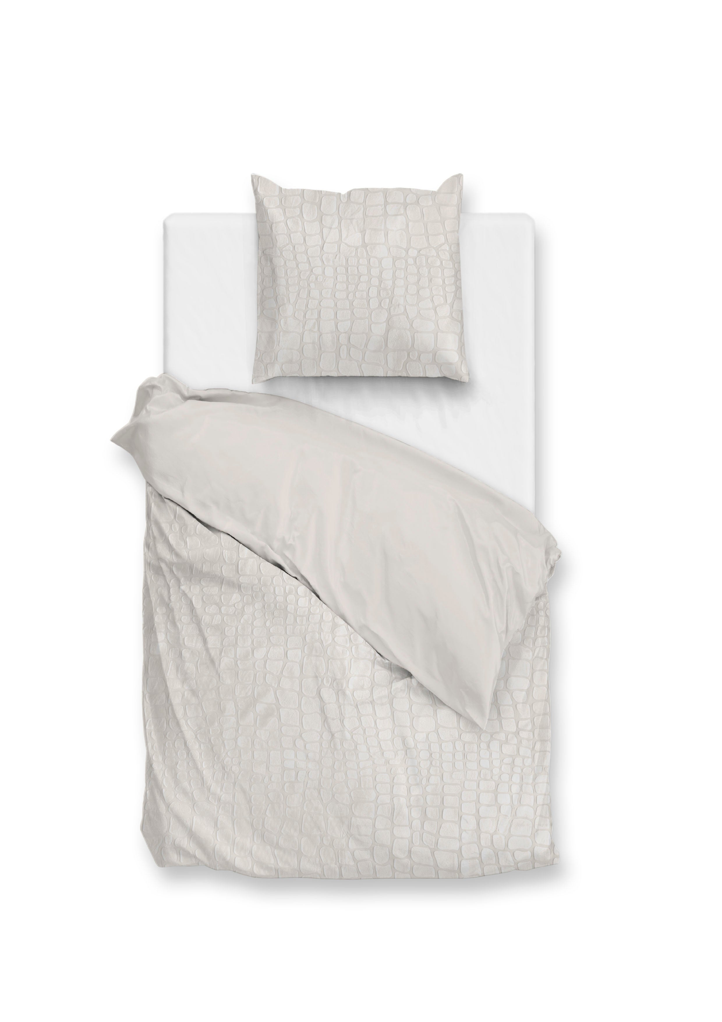 Zohome Dekbedovertrek Coccodrillo Off-White - 100% Microvezel - 140x200 cm