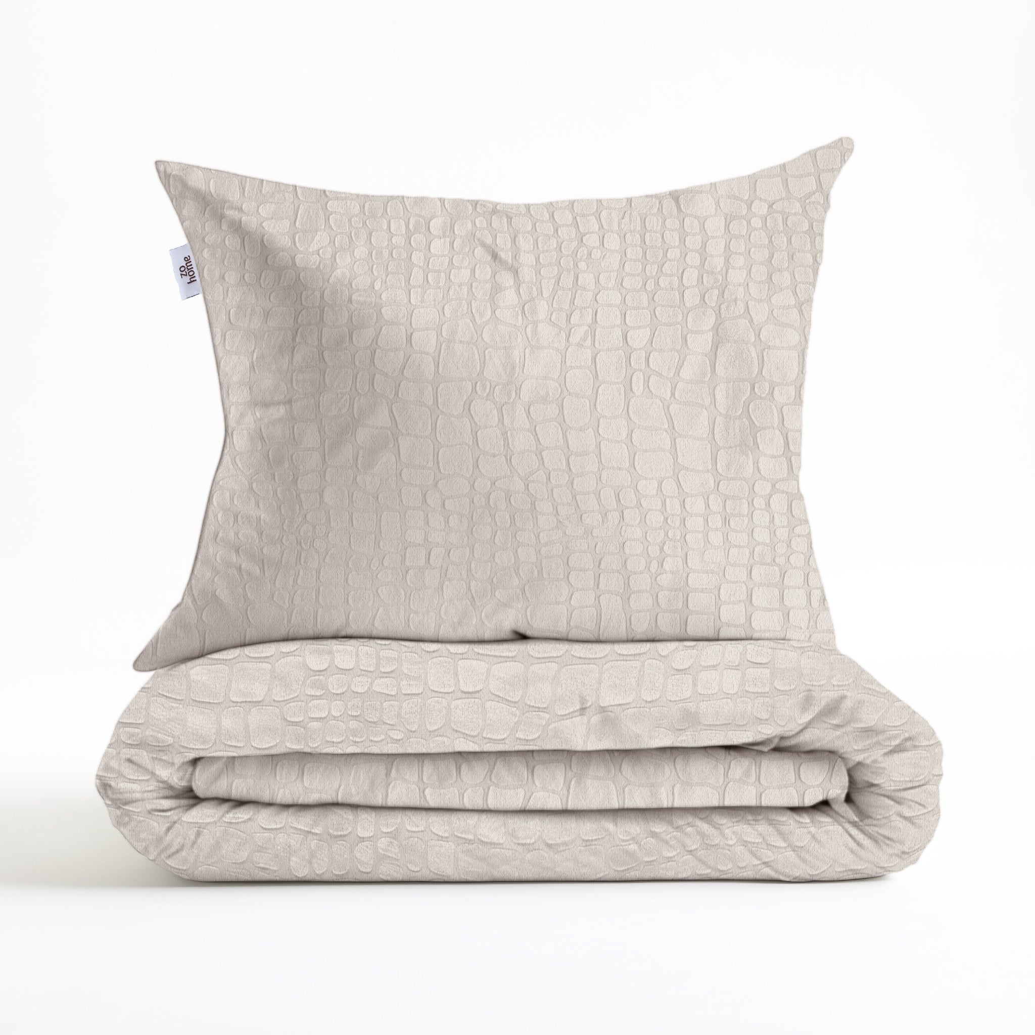 Zohome Dekbedovertrek Coccodrillo Off-White - 100% Microvezel - 140x200 cm