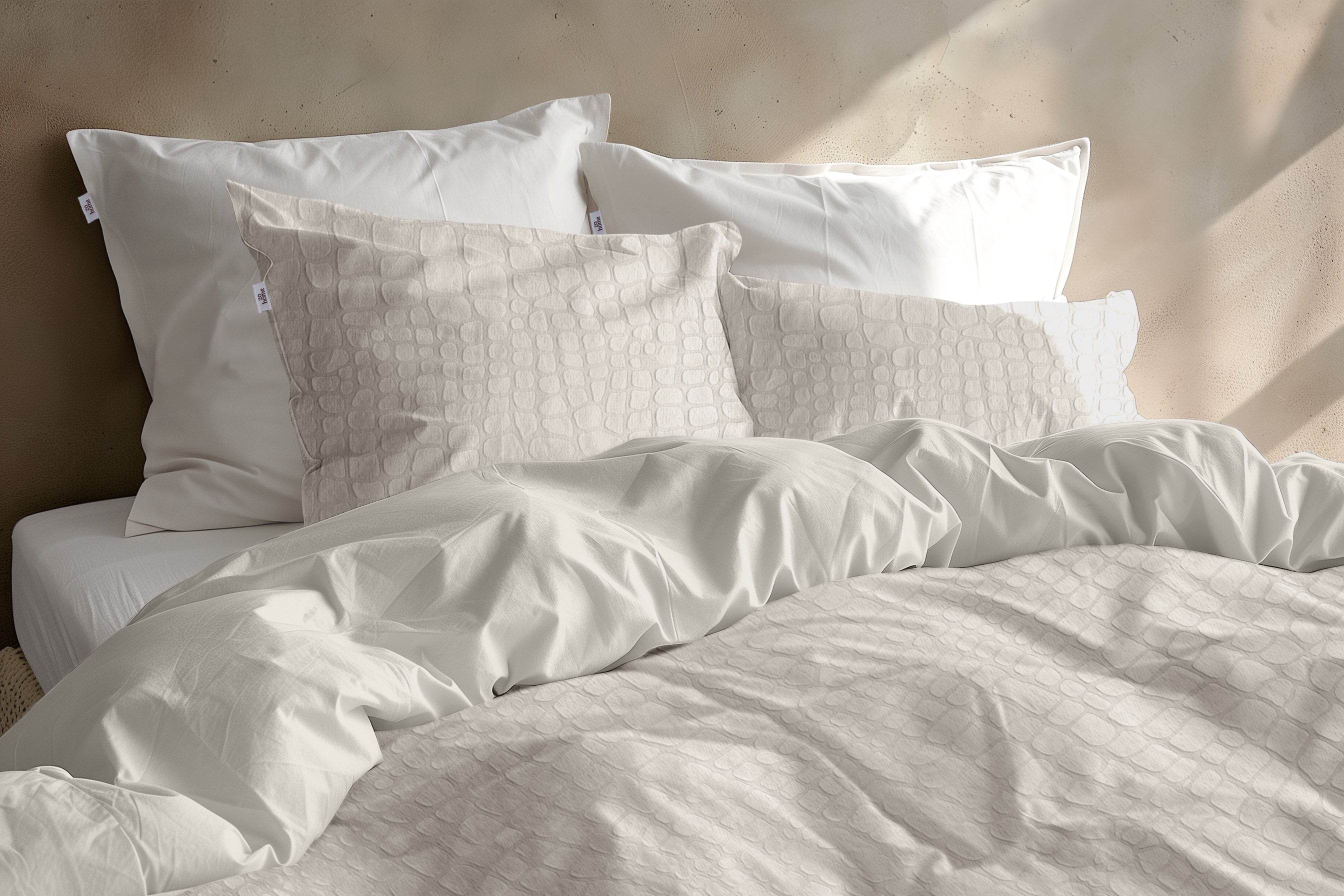 Zohome Dekbedovertrek Coccodrillo Off-White - 100% Microvezel - 200x200-220 cm