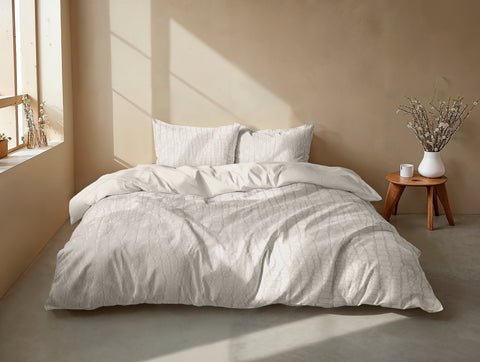 Zohome Dekbedovertrek Coccodrillo Off-White - 100% Microvezel - 200x200-220 cm
