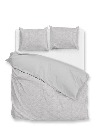 Zohome Dekbedovertrek Pile di Sherpa Dove Grey - 100% Microvezel - 200x200-220 cm